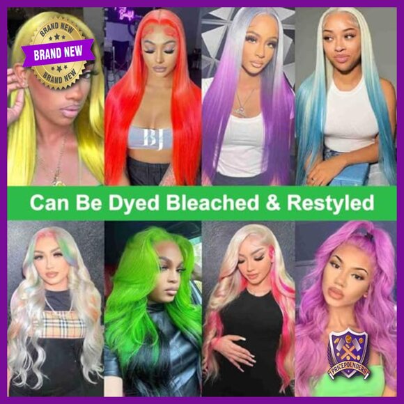 30 Inch Human Hair Lace Front Wig 13x6 HD Lace Brazilian Straight main image 4